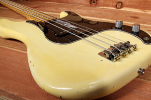 FENDER 1977 USA PRECISION BASS Killer P-Bass Vintage White Relic! 54055