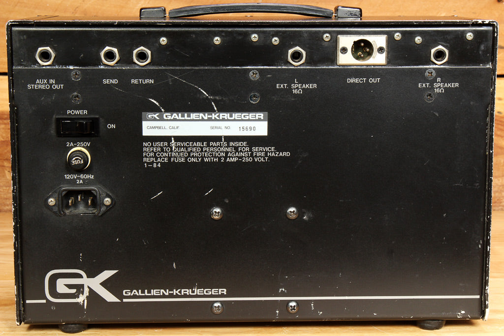 Gallien-Krueger 250ML Vintage 80s Lunchbox Amplifier Clean! GK 250 ML Amp 15690