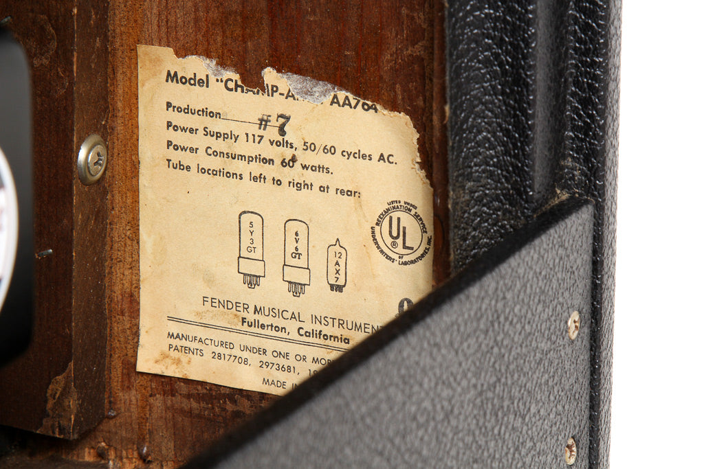 Fender FENDER 60s Vintage BLACKFACE CHAMP AMP Clean! Upgraded Weber Speaker + Original
