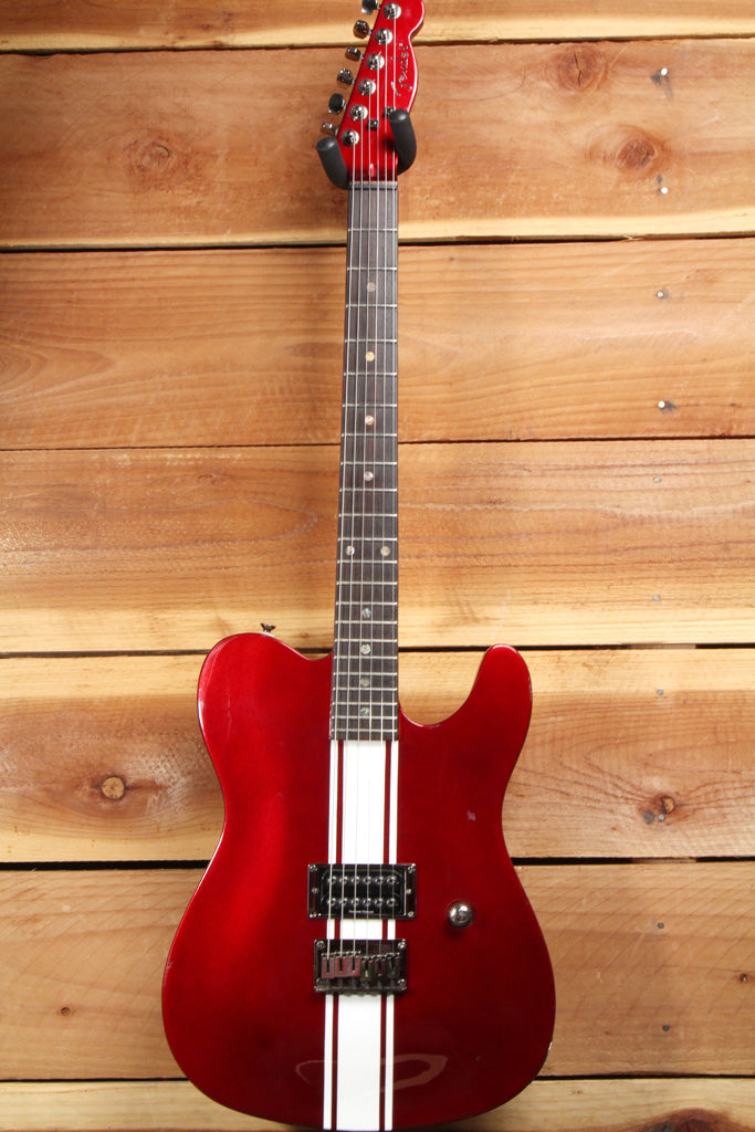 FENDER ESQUIRE TELECASTER GT Stripe Red string thru SD Invader Abalone