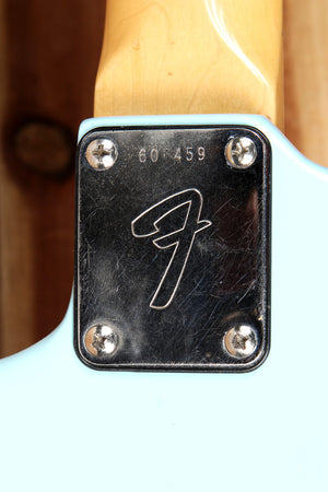 FENDER 1975 Vintage MusicMaster Guitar Daphne Blue Sweet! 06459