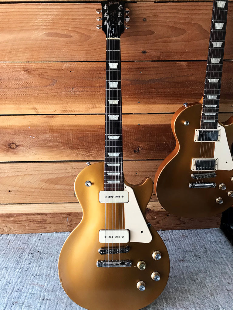 GIBSON 2017 LES PAUL 60s TRIBUTE T Goldtop Worn Satin Relic 92124