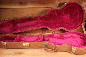 GIBSON LES PAUL USA G&G HARD CASE Factory OHSC Brown TKL Pink Fur Clean
