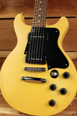 GIBSON LES PAUL SPECIAL Double Cutaway Cut TV Yellow Faded Worn Relic P90 3393
