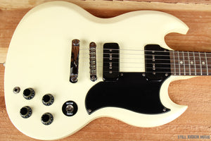 GIBSON SG SPECIAL 60s TRIBUTE WORN WHITE Satin Dual P90s Clean! 5325