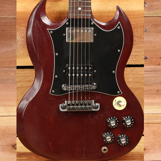 gibson sg faded worn brown satin relic special