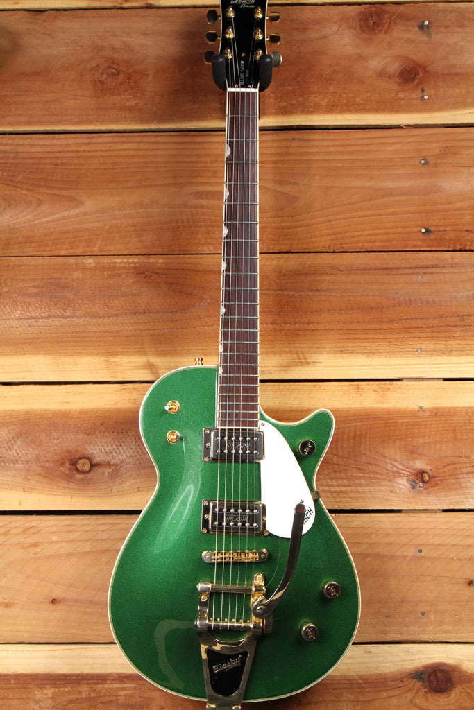 GRETSCH ELLIOT EASTON G5570 Green Sparkle Duo Jet 2005 post-FMIC Guitar 0328