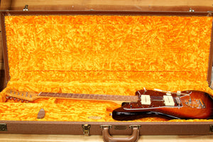 Fender G&G USA Jaguar Jazzmaster Brown hard shell case Real Leather Handle