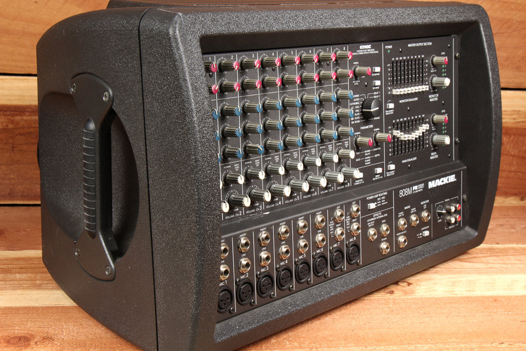 MACKIE 808M 1200W Powered PA Mixer Board Very Clean! 808 M 0632