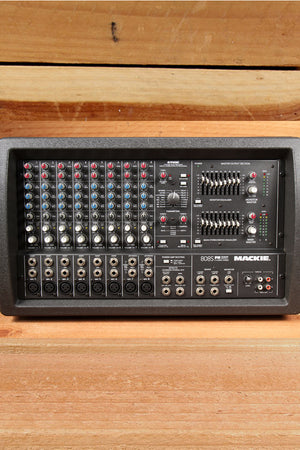 MACKIE 808S STEREO 1200W Powered PA Mixer Board -- RARE "Made in USA" 808 15780