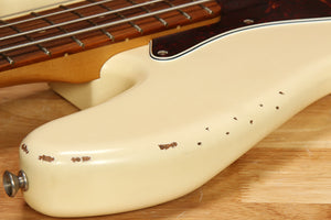 Fender 60s Road Worn Jazz Bass Olympic White 60th Anni + OHSC & Case Candy 00225