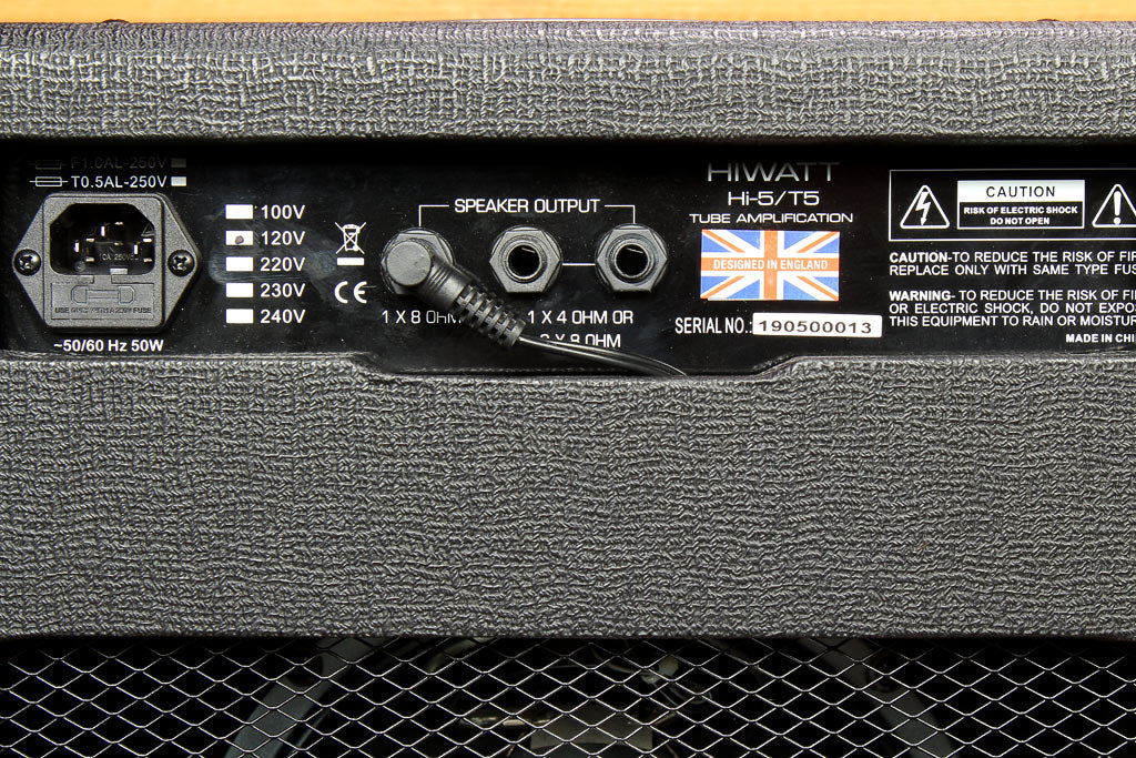 HiWatt Hi-5 / T5 1x10 5W Combo Tube Amplifier 2-Ch Amp Celestion G10N-40 00013