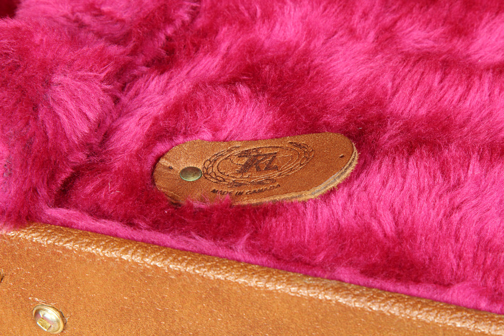 Gibson SG USA G&G HARD CASE +Shroud Factory OHSC Brown TKL Pink Fur Clean